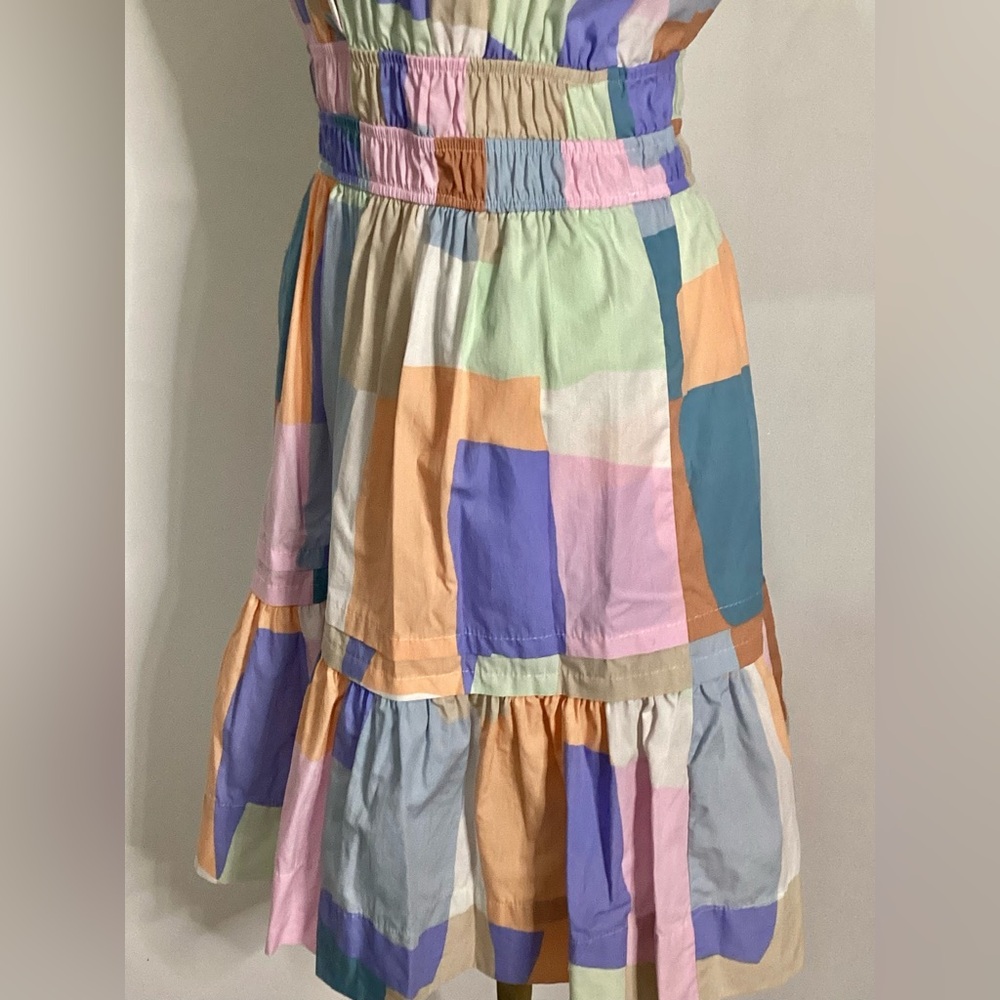 By Anthropologie Colorful Patchwork Dress Sz XS - Picture 6 of 10